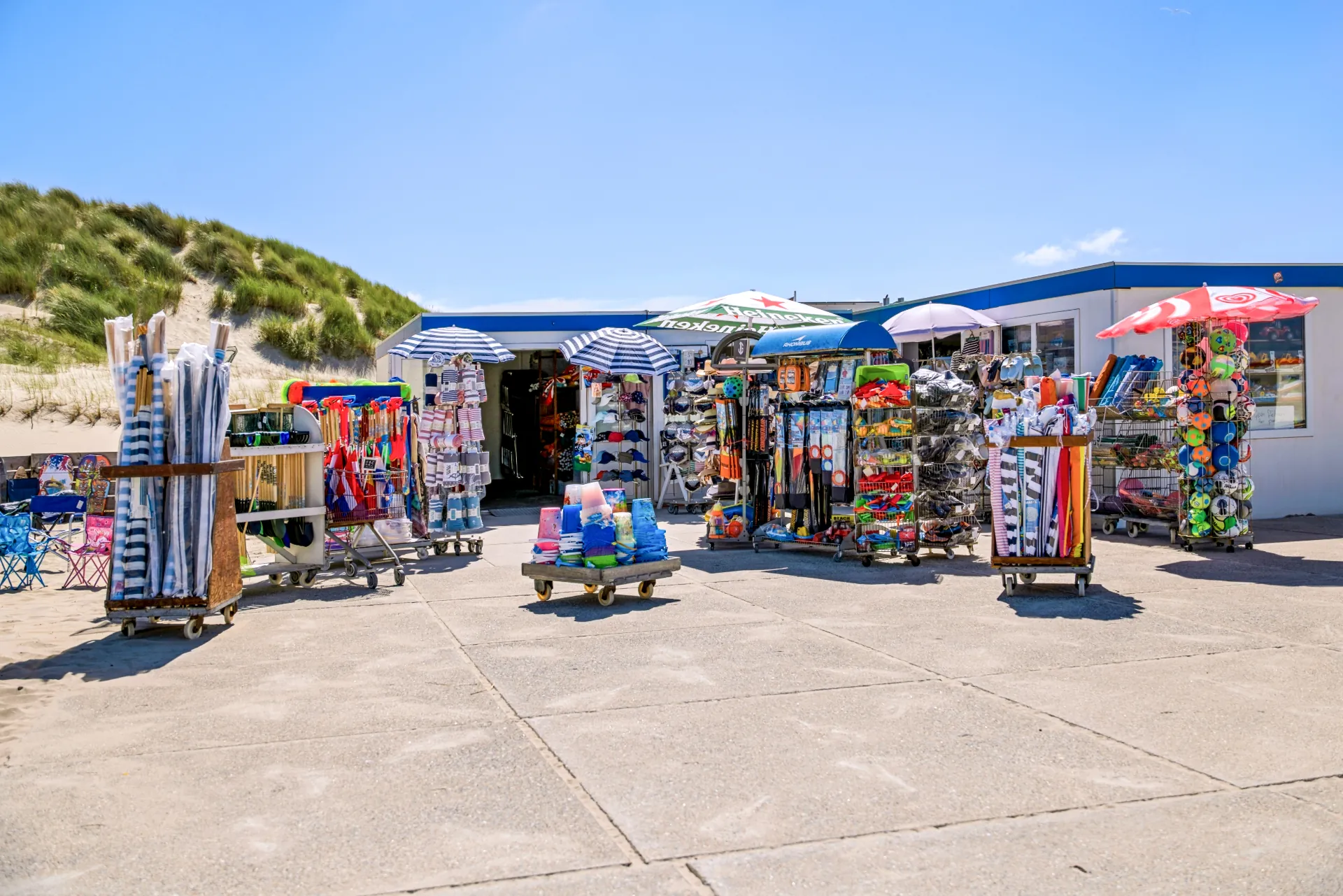 De strandkiosk met alles voor een dag aan zee